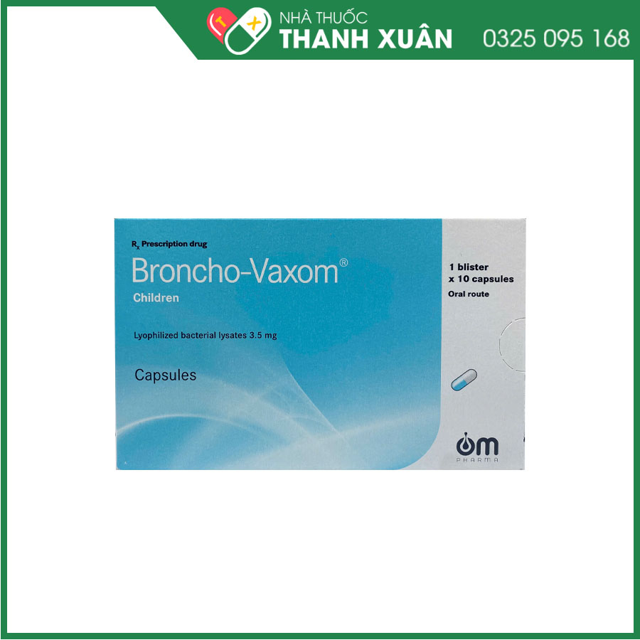 Broncho-Vaxom Children giúp tăng cường miễn dịch đường hô hấp cho trẻ em